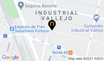Mapa de Industrias Rta S.a. De C.v. en Ciudad de Mexico