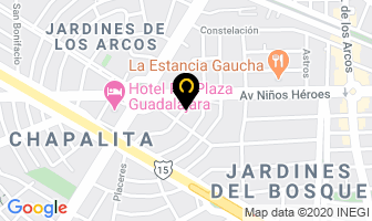 Mapa de Inguz Studio en Guadalajara