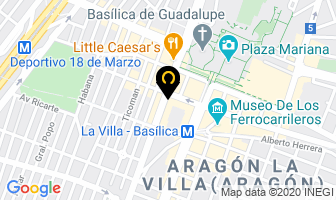 Mapa de Instituto De Belleza Miroslava en Ciudad de Mexico