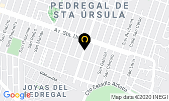 Mapa de Interdecoraciones Santa Úrsula en Ciudad de Mexico