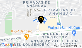 Mapa de Interlingua en San Nicolás de los Garza