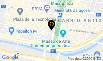 Mapa de Intertax Contadores Publicos en Monterrey