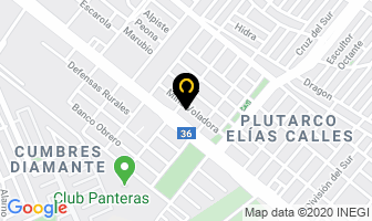 Mapa de InyecciÓn Diesel Del Poniente en Monterrey