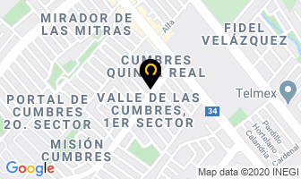 Mapa de Jimenez Morales Ma Guadalupe en Monterrey