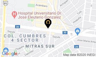 Mapa de Judo Club Del Norte en Monterrey