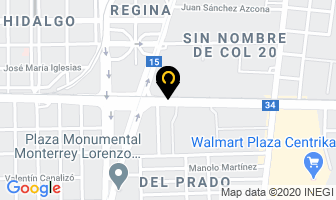 Mapa de Jugos Del Valle Sa De Cv en Monterrey