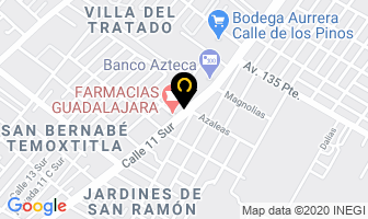 Mapa de Juniors Car Audio en Puebla