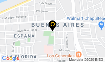 Mapa de Juventino Rosas en Monterrey