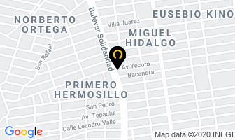 Mapa de Kalcos Zapateria en Hermosillo