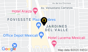 Mapa de Ketopia Ensenada Ofc. Corporativa en Mexicali