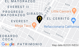 Mapa de Kinesis Terapia Fisica & Rehabilitacion en Puebla