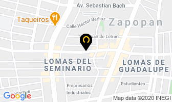 Mapa de La Casa De Los Eventos en Zapopan
