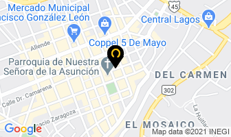 Mapa de La Casona De Teté en Lagos de Moreno