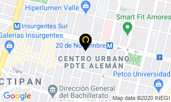 Mapa de La Crema Y Nata en Ciudad de Mexico