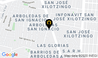 Mapa de Laboratorio Clinico Le Santé C.u. en Puebla