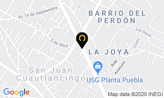Mapa de Laboratorio Y Consultorio Sinaí en Cuautlancingo