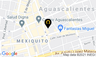 Mapa de Laboratorio Y Distribuidora Mautis en Aguascalientes