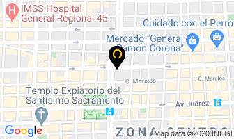 Mapa de Laboratorios Sophia en Guadalajara