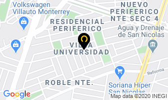 Mapa de Las Alitas en Monterrey