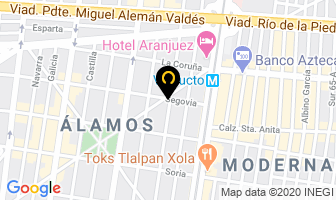Mapa de Las Arracheras Del Che en Ciudad de Mexico