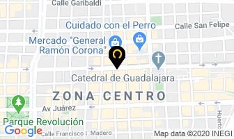 Mapa de Las Artes Manuales en Guadalajara
