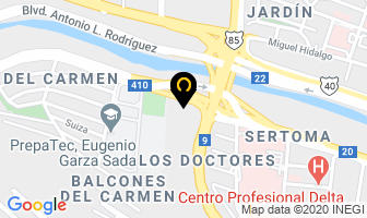 Mapa de Las Lomas Eventos Y Convenciones en Monterrey