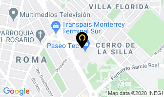 Mapa de Las Pampas Eventos en Monterrey