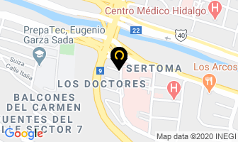 Mapa de Lic. Adriana Velasco Flores en Monterrey