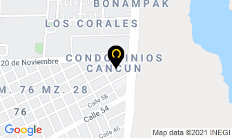 Mapa de Lonas Impresas Grafos Cancun en Cancún
