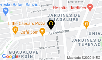 Mapa de London School en Zapopan