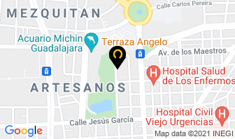 Mapa de Los Aguacates en Guadalajara