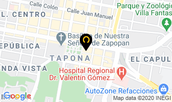 Mapa de Los Portales en Zapopan