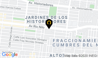 Mapa de Luna GutiÉrrez AgustÍn Dr. en Guadalajara