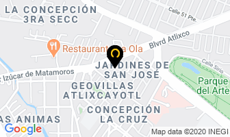 Mapa de Macc Raicing Motos en Puebla