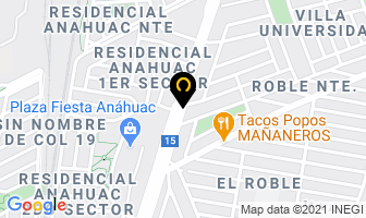 Mapa de Malla Reja Monterrey en Monterrey