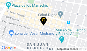Mapa de Manualidades Azucena en Guadalajara