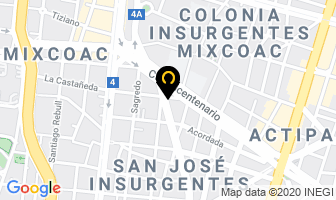 Mapa de Manufacturera Century Sa De Cv en Ciudad de Mexico