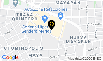 Mapa de Martín Fantasías en Mérida