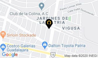 Mapa de Maxi Albercas en Zapopan