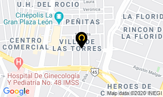 Mapa de Mecanica Automotriz Chico en León