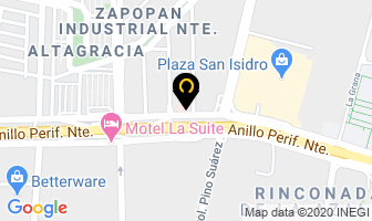 Mapa de Medicinas Rosario en Zapopan