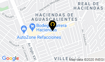 Mapa de Merceria Haciendas en Aguascalientes