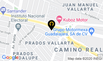 Mapa de M.g. Rente Un Auto en Zapopan