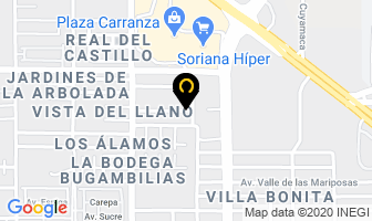 Mapa de Mitter Ingeniería Mecánica en Mexicali