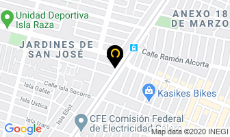 Mapa de Mlcyl Materiales Livianos Coss Y Leon S.a De C.v en Guadalajara
