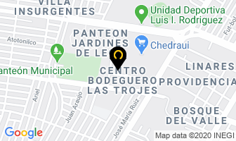 Mapa de Mudanzas Plateros Y Paqueteria Express en León