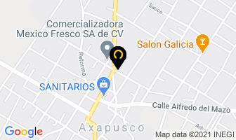 Mapa de Mueblería El Roble en Axapusco