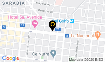 Mapa de Muebleria Guajardo en Monterrey
