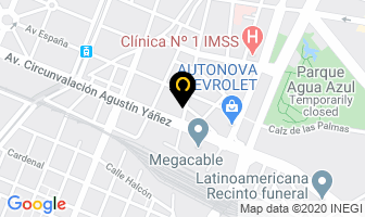Mapa de Multiservicios Automotrices Hercules en Guadalajara