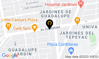 Mapa de Natural Centro Capilar en Zapopan